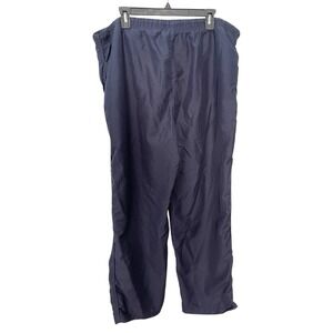 Mountain Lake XL Navy Blue Track Pants Elastic Waist Drawstring Athletic Trouser